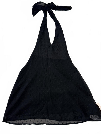 Forever 21 Halter Dress Black Mini Sleeveless Open Back Women’s Size S Small