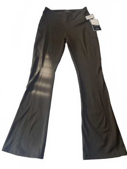 Grey Contrast Stitch Flare Pants Y2K Minimalist High Waisted Trouser Bootcut