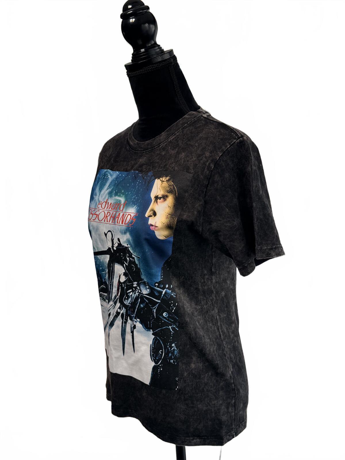 Edward Scissorhands Shirt Vintage Tim Burton MoviePromo Goth Whimsigoth Y2K Rare