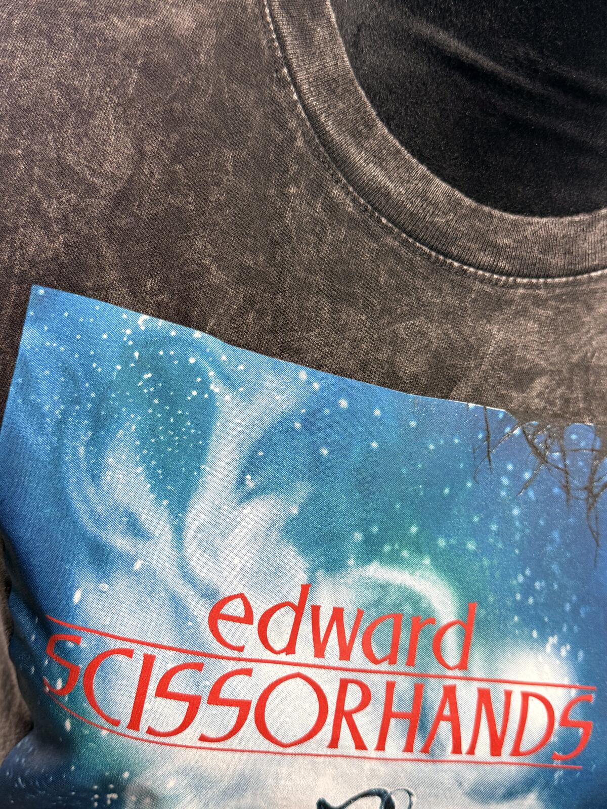 Edward Scissorhands Shirt Vintage Tim Burton MoviePromo Goth Whimsigoth Y2K Rare