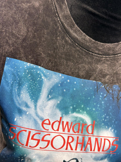 Edward Scissorhands Shirt Vintage Tim Burton MoviePromo Goth Whimsigoth Y2K Rare