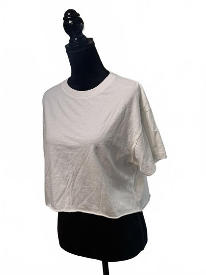 wild fiable T-Shirt Tan Beige Fog Streetwear Mens Small Oversized Tee