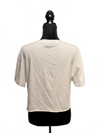 wild fiable T-Shirt Tan Beige Fog Streetwear Mens Small Oversized Tee