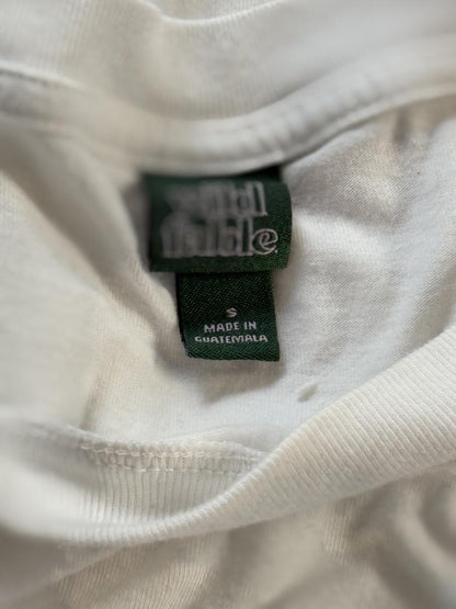 wild fiable T-Shirt Tan Beige Fog Streetwear Mens Small Oversized Tee