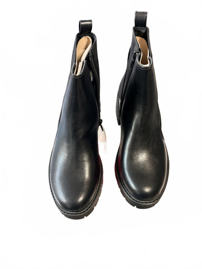 Chic Black Lug Sole Chelsea Ankle Boots Girls multiple sizes
