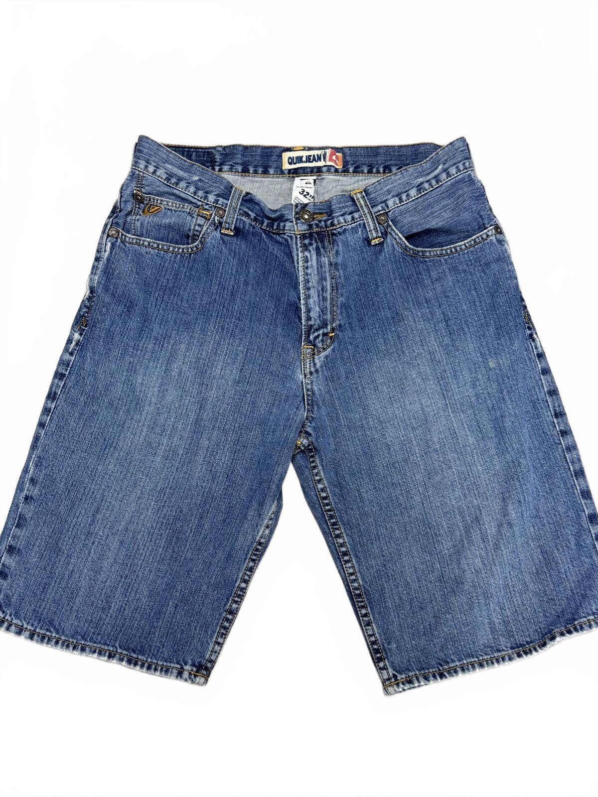 Vintage Quiksilver QuikJean 32 Skater Denim Y2K Baggy Wide Leg Surf 90s Jeans
