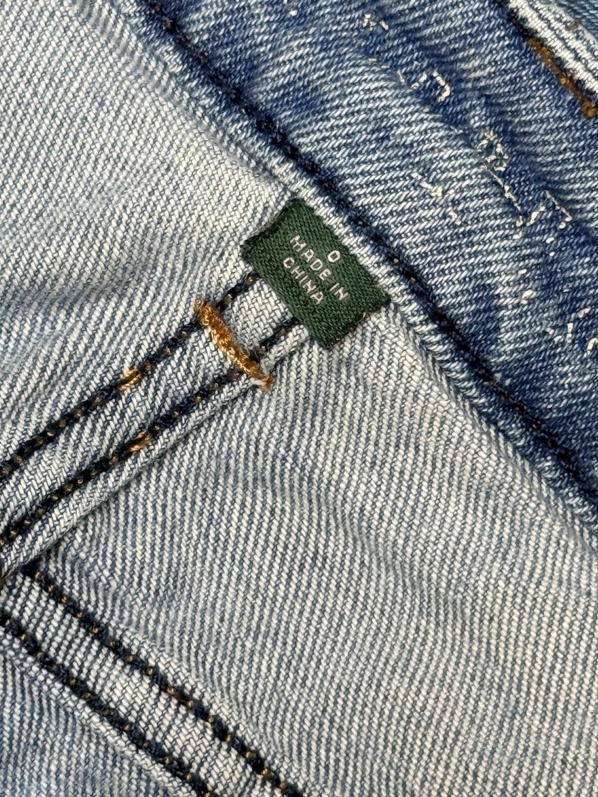 Wild Fable High Rise Distressed Denim Shorts Light Wash Raw Hem Jean Shorts Sz 0