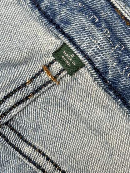 Wild Fable High Rise Distressed Denim Shorts Light Wash Raw Hem Jean Shorts Sz 0
