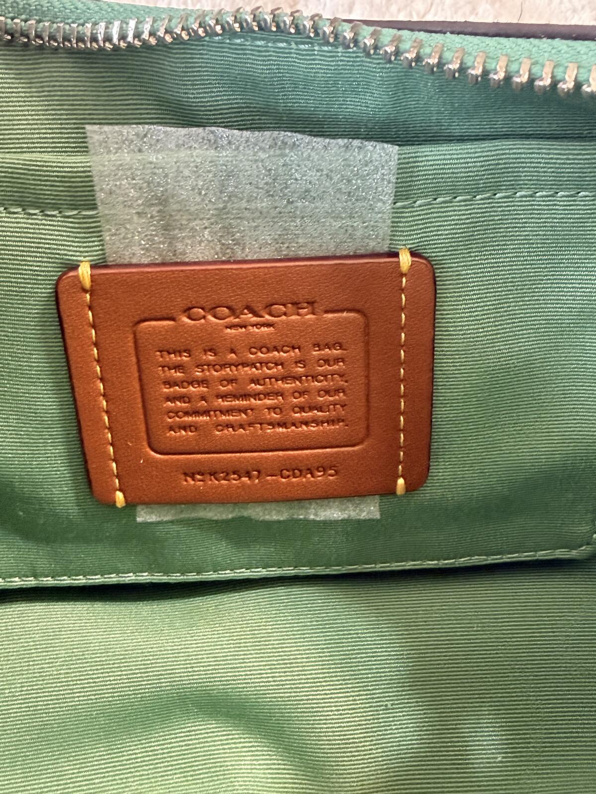 Coach Ashton Suede Shoulder Bag Mint Green Y2K Style Mini Crossbody Purse Silver