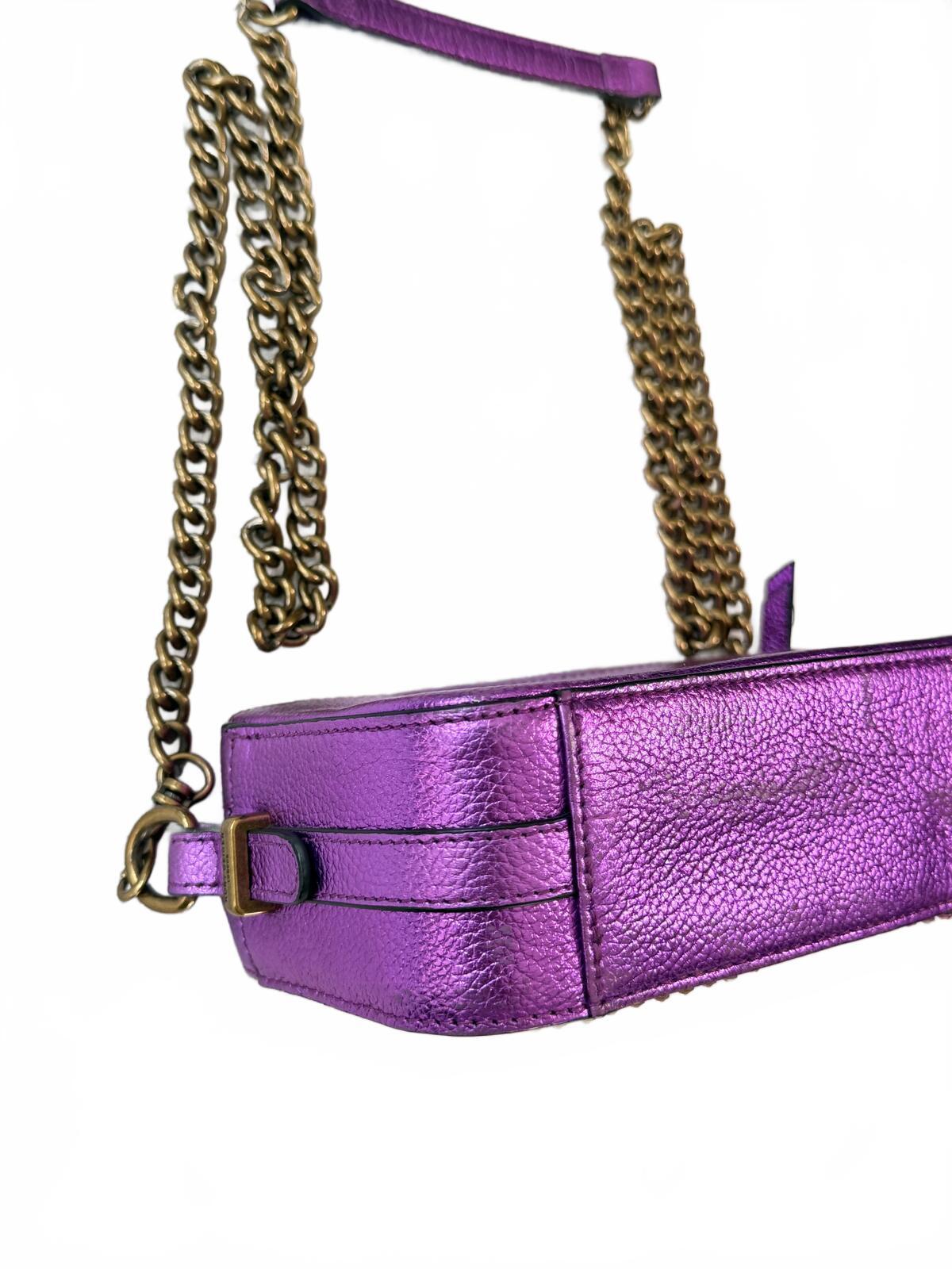 Kurt Geiger Kensington Rainbow Leather Crossbody Bag Crystal Eagle Chain Handbag