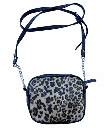 Kenneth Cole Reaction Leopard Print Crossbody Bag Y2K Vintage Small Animal Print
