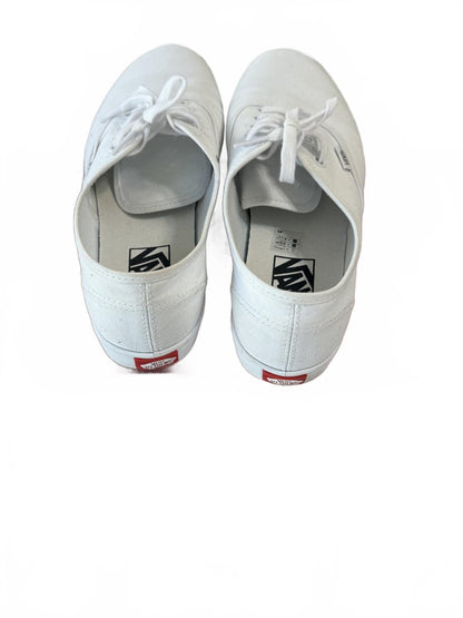 Vans Authentic Lowpro White Canvas Sneakers Men's Size 7 Women's 8.5