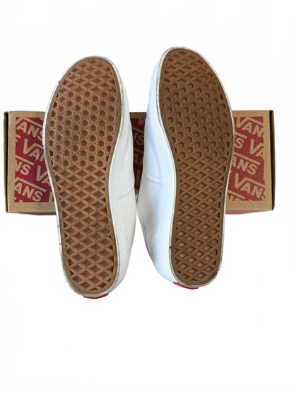 Vans Authentic Lowpro White Canvas Sneakers Men's Size 7 Women's 8.5
