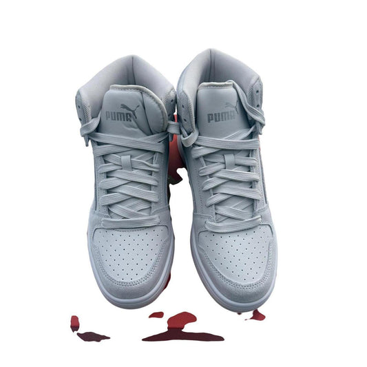 Puma High-Top Sneakers in Light Gray