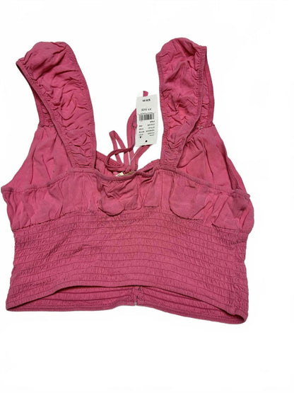 Pacsun Pink Smocked Crop Top XS