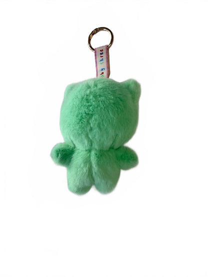 Pop Mart Plush Monster Keychain Kawaii Fluffy Bag Charm Y2K Streetwear Accessory