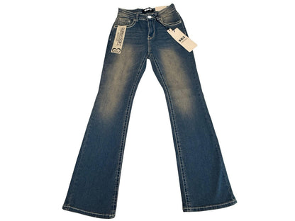SKY Premium Collection Women’s Bootcut Jeans Size 7/28 Embellished Pockets NWT