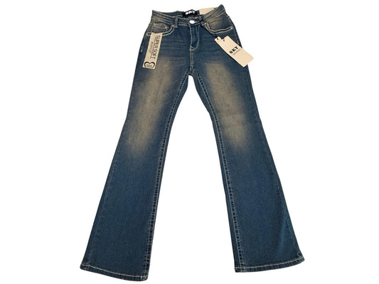 SKY Premium Collection Women’s Bootcut Jeans Size 7/28 Embellished Pockets NWT