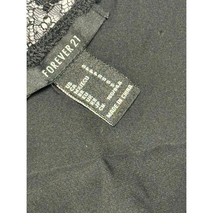 Forever 21 Black Lace Trim Camisole Tank Top