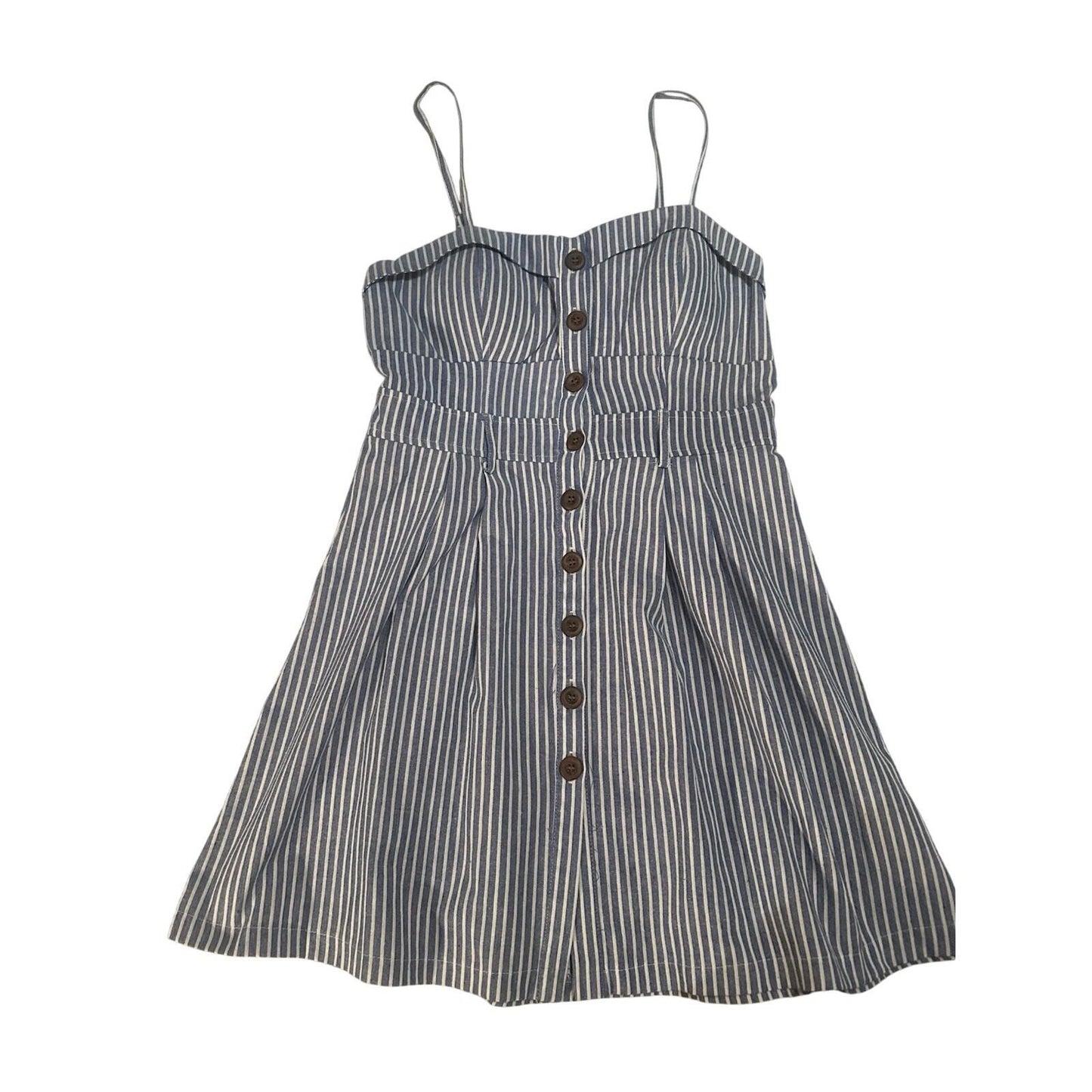 Womens Purple Snow White Striped Dress XL Navy Blue A-line Spring Dress Short