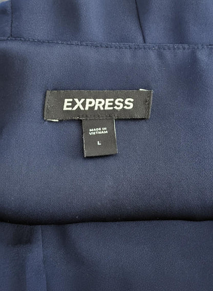 Express Black Square Neck Cropped Tank Top Size L Minimalist Workwear Basic