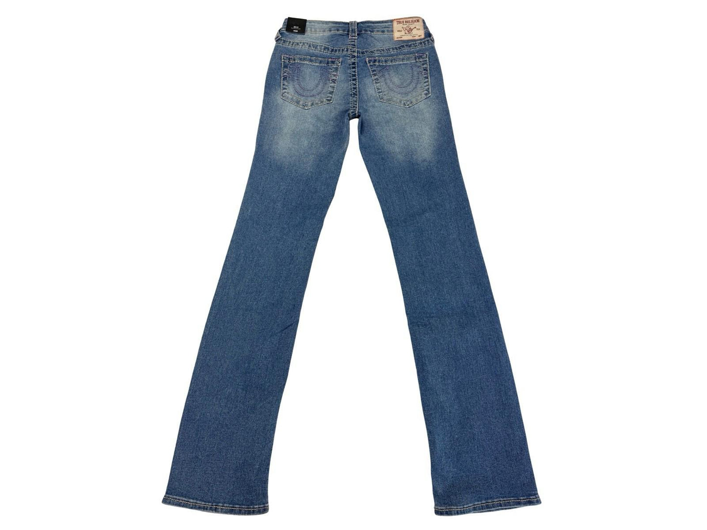 True Religion Billie Straight Jeans Women W26 Mid Rise Blue Denim Y2K Women