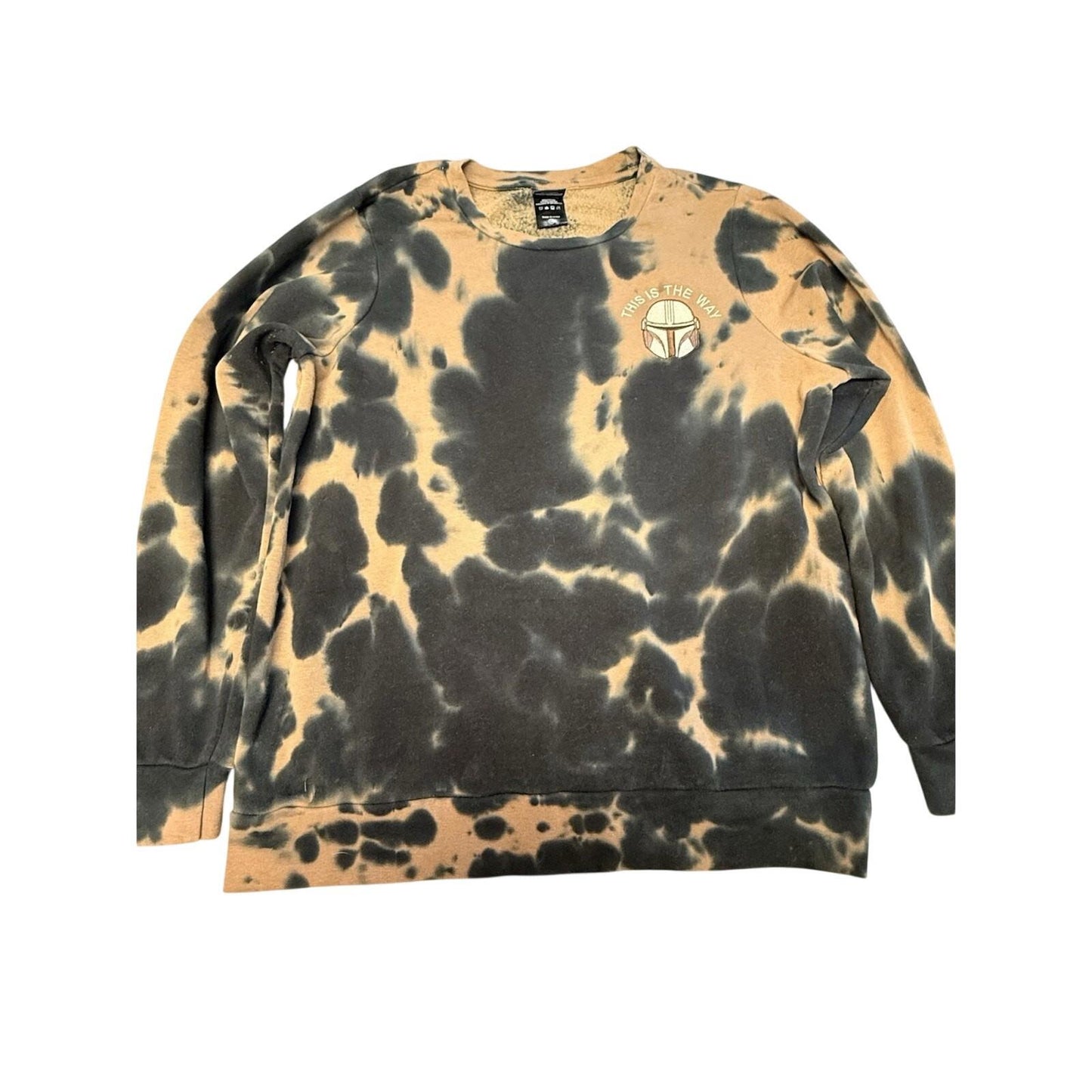 Star Wars Mandalorian “This Is The Way” Tie Dye Crewneck Sweatshirt LG