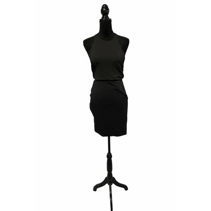 Women’s 2 Piece Black Halter Top and Stretchy Skirt Set Az Large New No Tags L