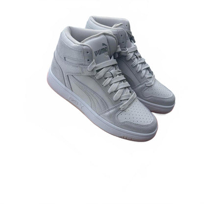 Puma High-Top Sneakers in Light Gray