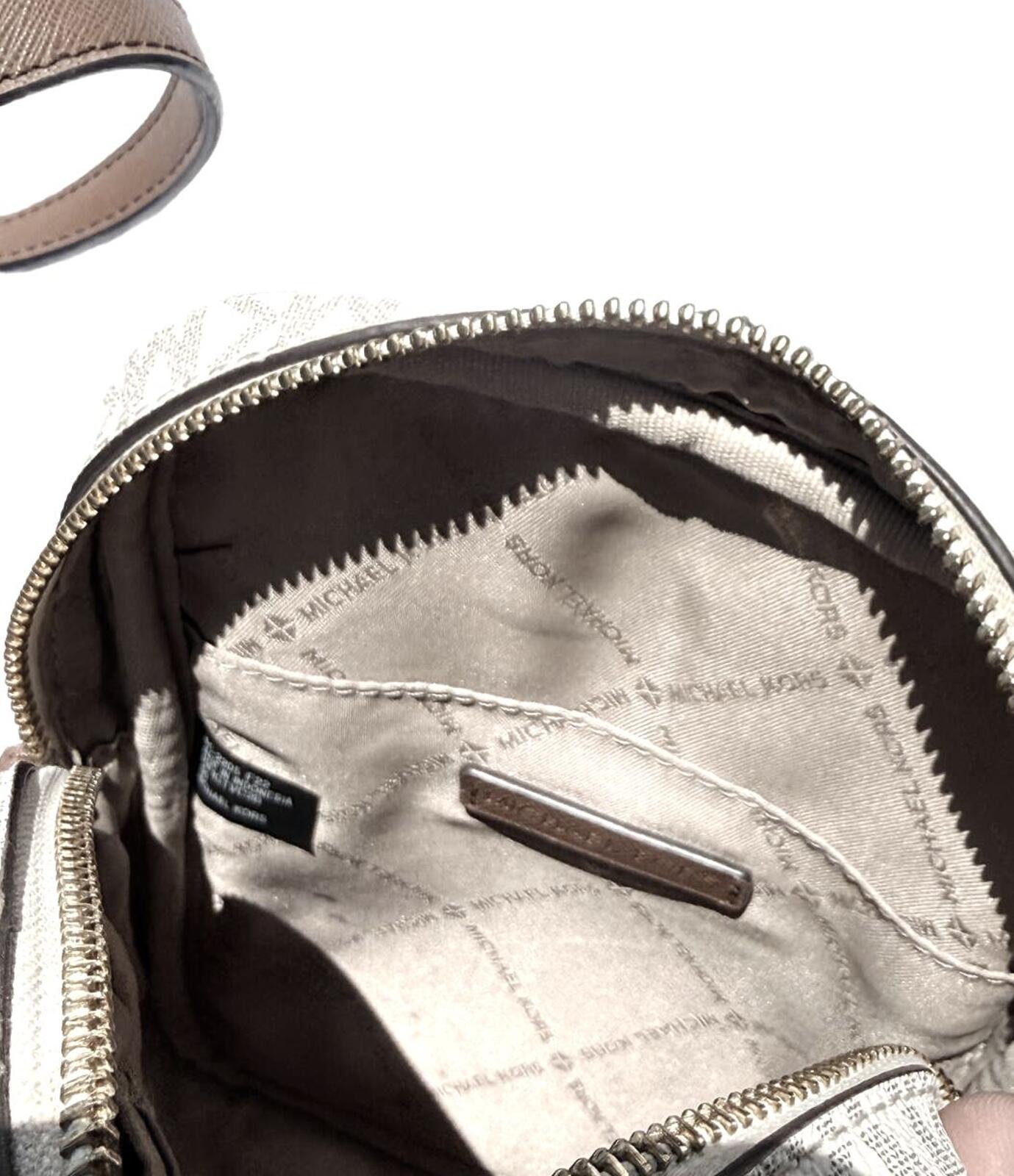 Michael Kors Jet Set Medium Crossbody Bag Signature MK Logo Messenger Purse Grey
