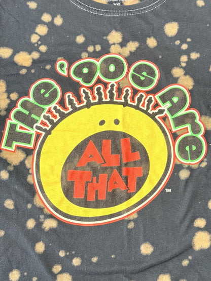 Vintage-Inspired "All That" Nickelodeon Bleach Wash Graphic Tee